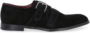 Suede monk-strap shoes-1